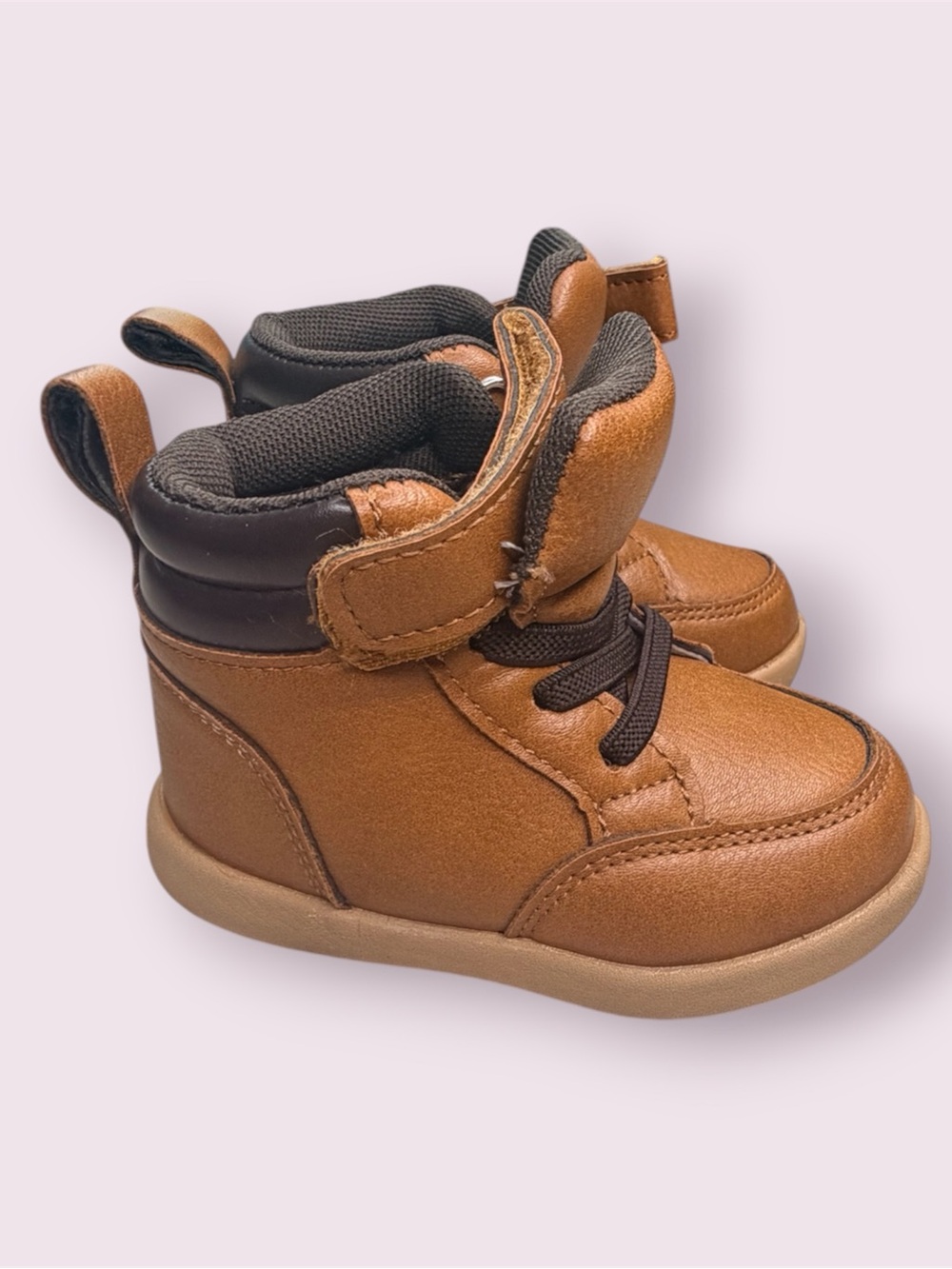 First Steps Kids Tan High-Top Shoes (4)